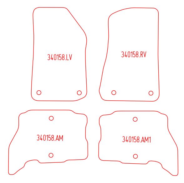 Automatten Jeep Wrangler (2018-Heden)