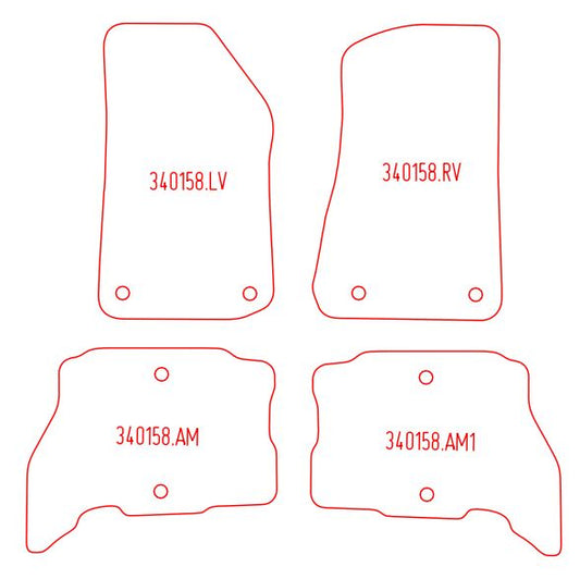 Automatten Jeep Wrangler (2018-Heden)