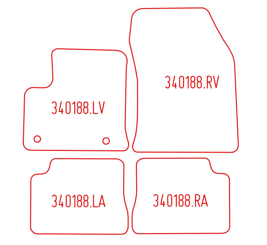 Automatten Fiat 600 (2023-Heden)