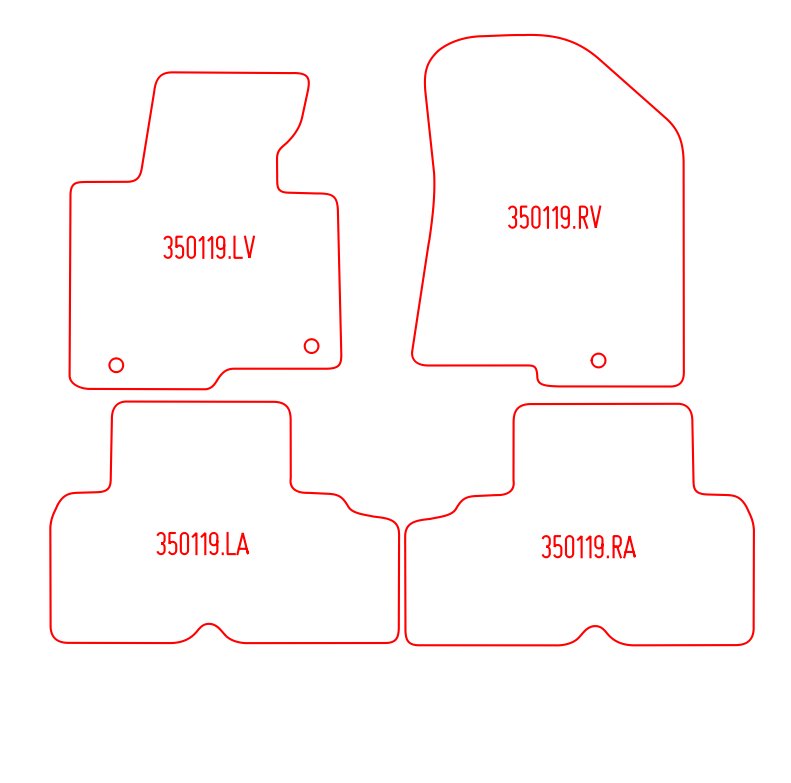 Automatten Kia Carens (2013-2018)