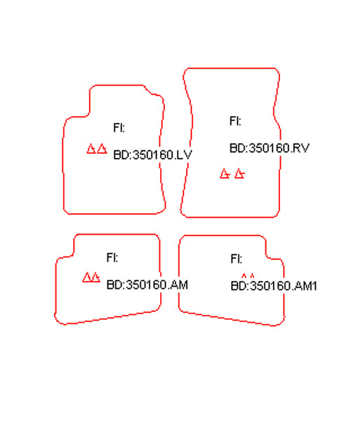 Automatten Kia Clarus sedan / Clarus stationwagon (1996-2001)