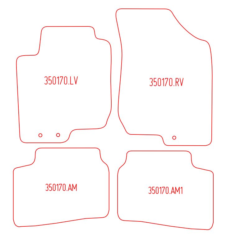 Automatten Kia Ceed hatchback / Ceed stationwagon / ProCeed hatchback (2008-2012)
