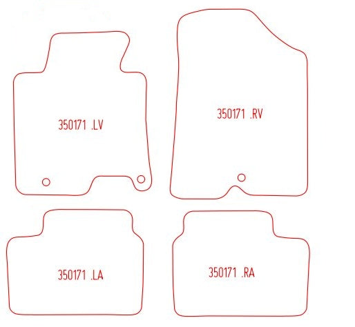 Automatten Kia Ceed hatchback / Ceed Sportswagon stationwagon / ProCeed hatchback (2012-2018)