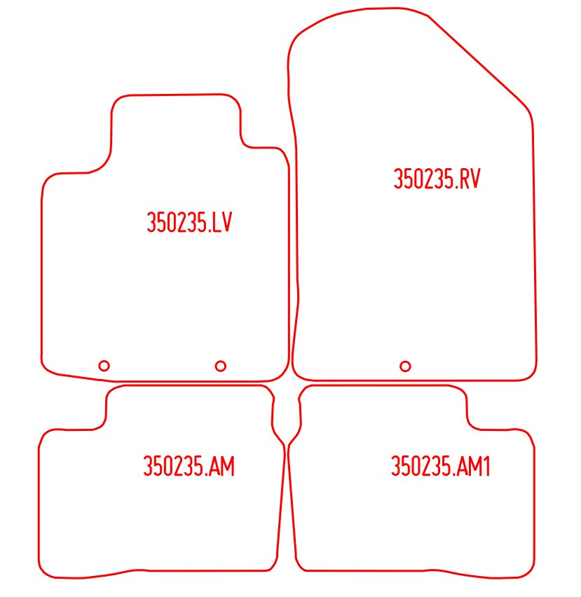 Automatten Kia Picanto (2011-2017)
