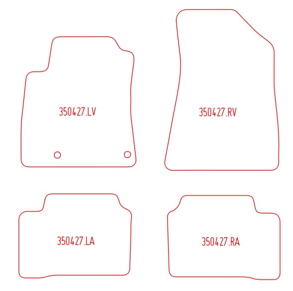Automatten Kia Niro PHEV (Plug in Hybrid) (2022-Heden)