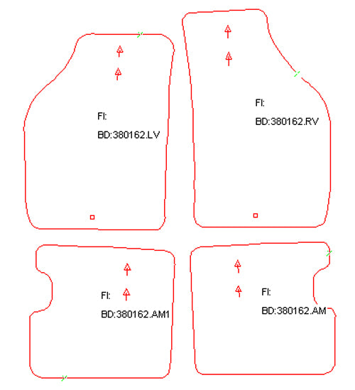 Automatten Lancia Ypsilon (2006-2006)