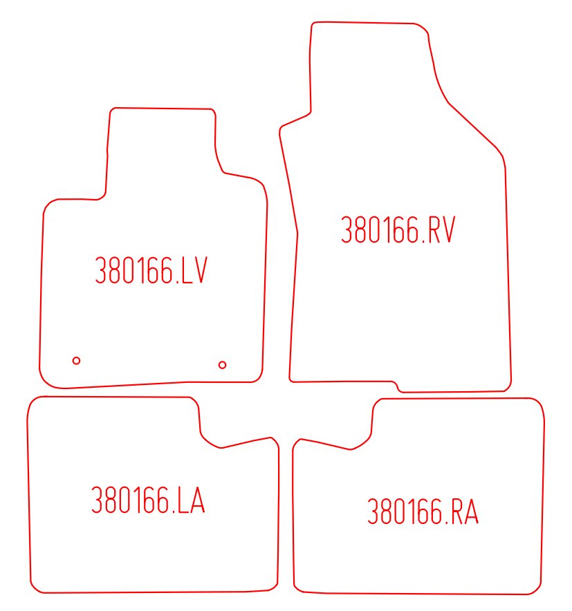 Automatten Lancia Ypsilon (2011-2023)