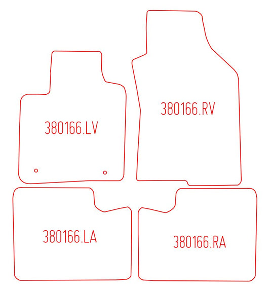 Automatten Lancia Ypsilon (2011-2023)