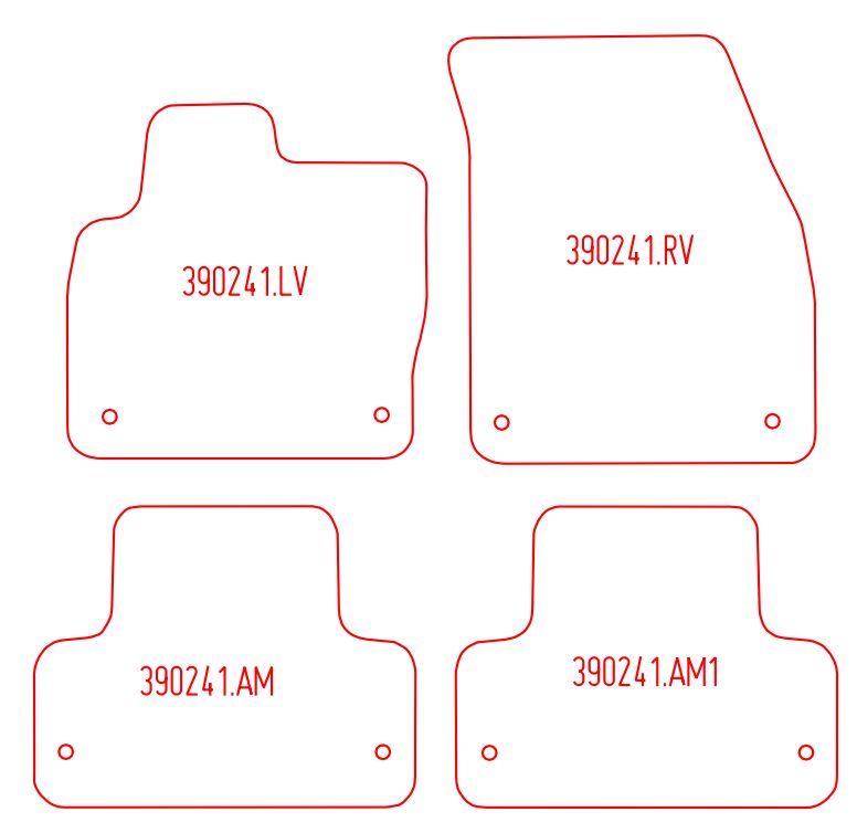Automatten Land Rover Range Rover Evoque (2015-2019)