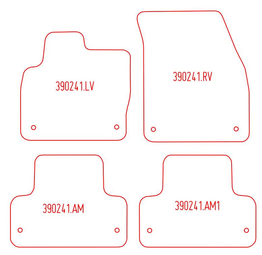 Automatten Land Rover Range Rover Evoque (2015-2019)