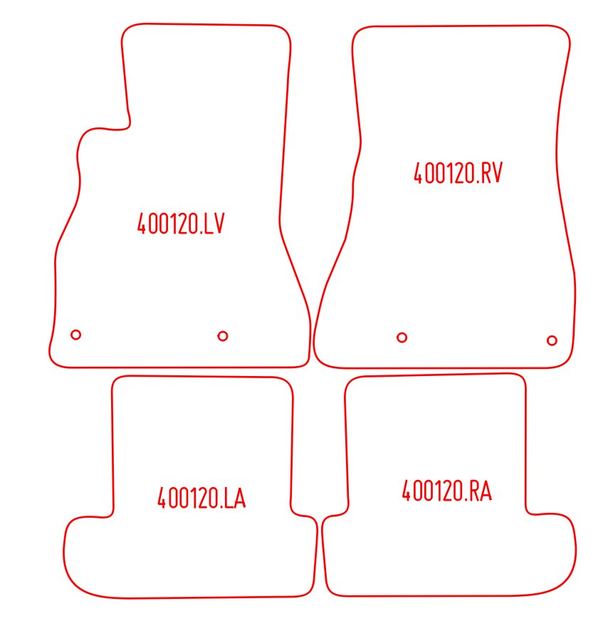 Automatten Lexus SC 430 (2001-2010)