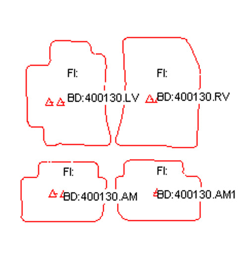 Automatten Lexus IS200 sedan / IS200 SportCross stationwagon (2001-2005)