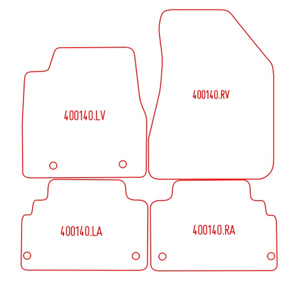 Automatten Lexus RX (2003-2009)