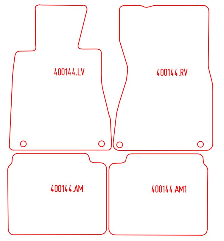 Automatten Lexus LS (2000-1995)
