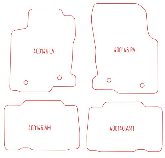 Automatten Lexus NX (2014-2021)