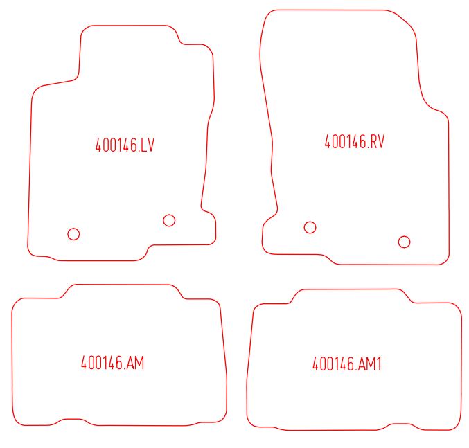 Automatten Lexus NX (2014-2021)