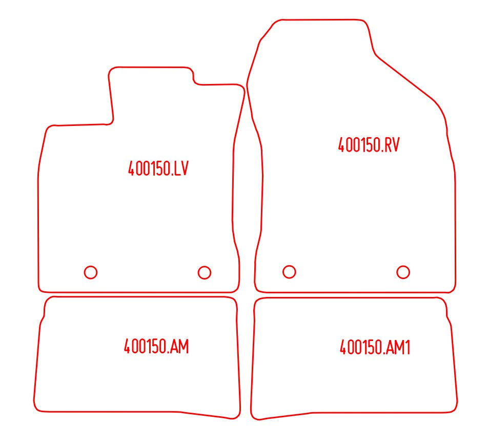 Automatten Lexus CT (2011-2018)