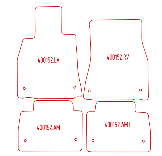 Automatten Lexus LS (2006-2017)