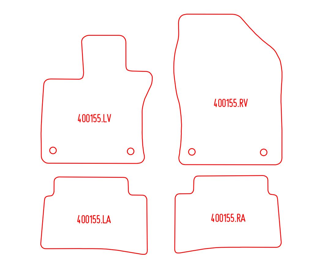 Automatten Lexus UX (2019-Heden)
