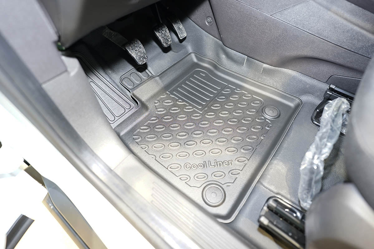 Rubbermatten Ford Transit Courier 2014-2023 (voorset) - 3D Schaalmatten