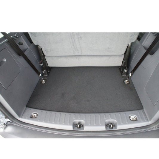 Kofferbakmat Guardliner - Volkswagen Caddy Maxi Trendline, Comfortline, Highline / 5 deurs mpv van 10-2007 t/m heden / 7zitter - achter 3e zitrij - Guardliner Kofferbakmat