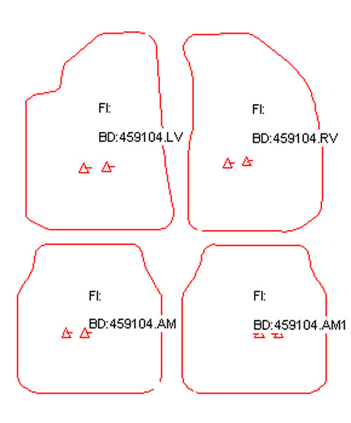 Automatten Maserati Quattroporte (1995-2001)