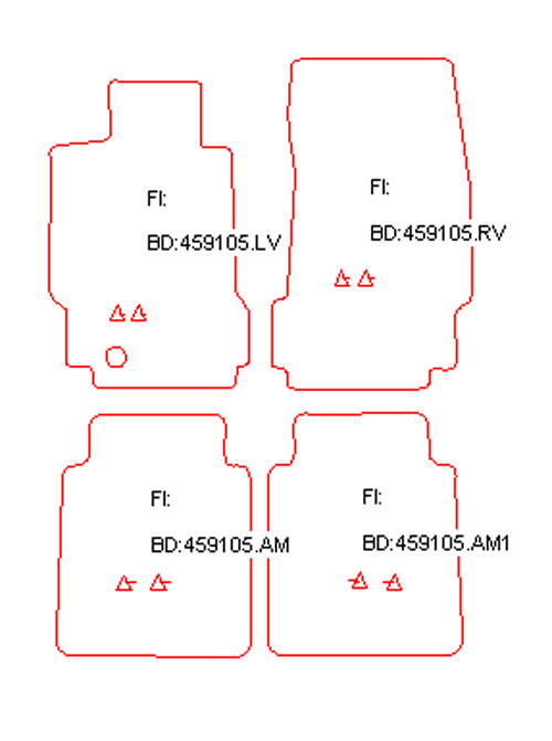 Automatten Maserati Quattroporte (2004-2012)