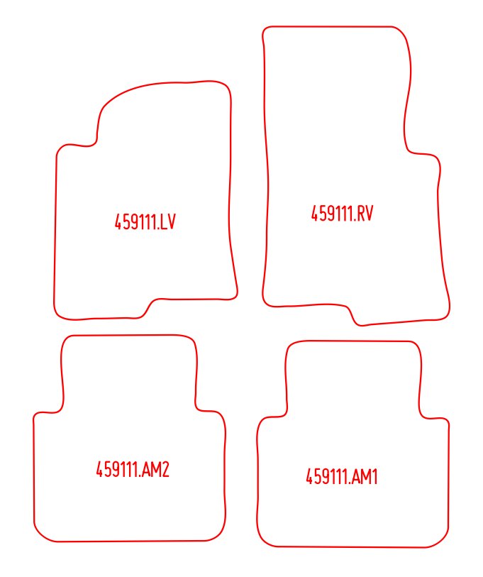 Automatten Maserati 4200 Coupe (2002-2007)