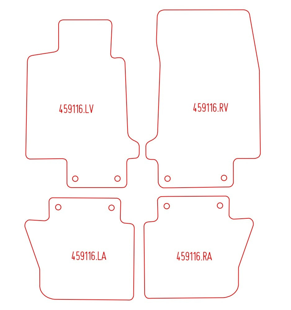 Automatten Maserati GranCabrio (2010-Heden)
