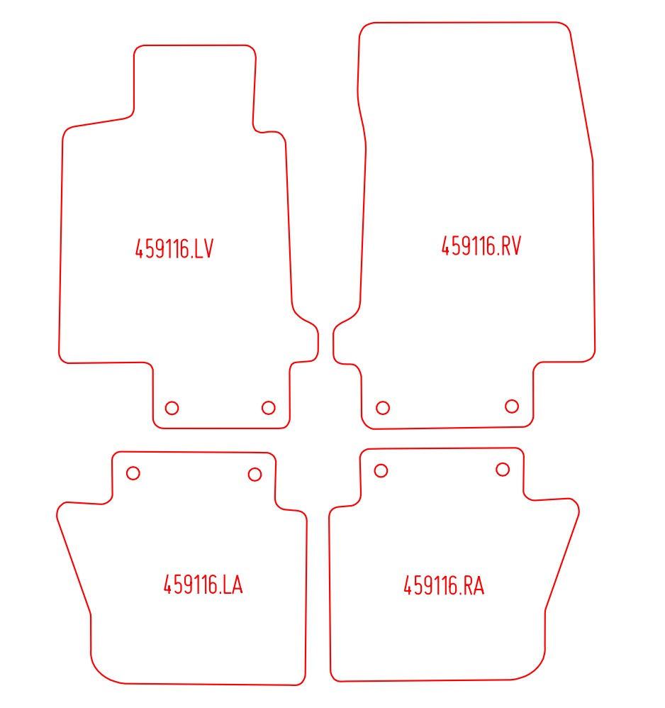 Automatten Maserati GranCabrio (2010-Heden)