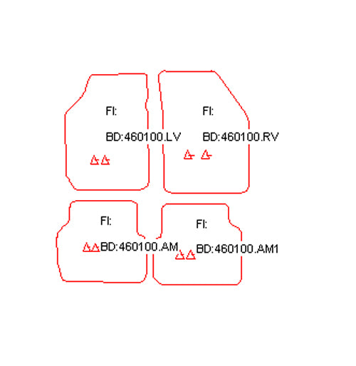 Automatten Mazda 121 (1991-1996)