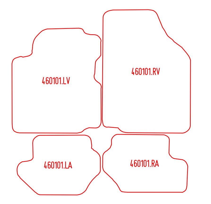 Automatten Mazda 121 (1996-2001)