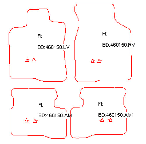 Automatten Mazda 323 (BJ) hatchback / 323 Coupe (BH) coupe / 323 P (BH) hatchback (1998-1998)