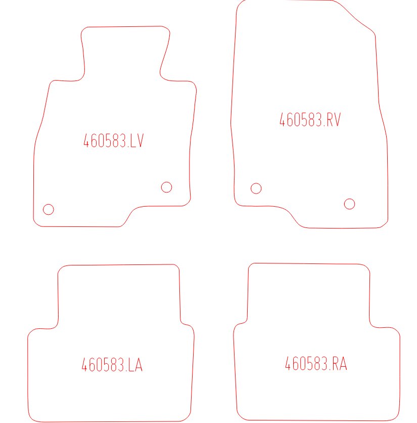 Automatten Mazda 3 hatchback / 3 sedan (2013-2019)