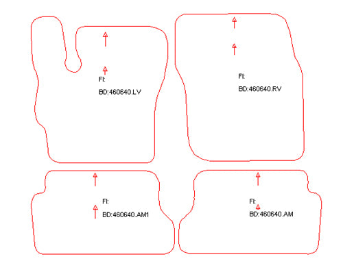 Automatten Mazda 3 hatchback / 3 sedan (2003-2009)