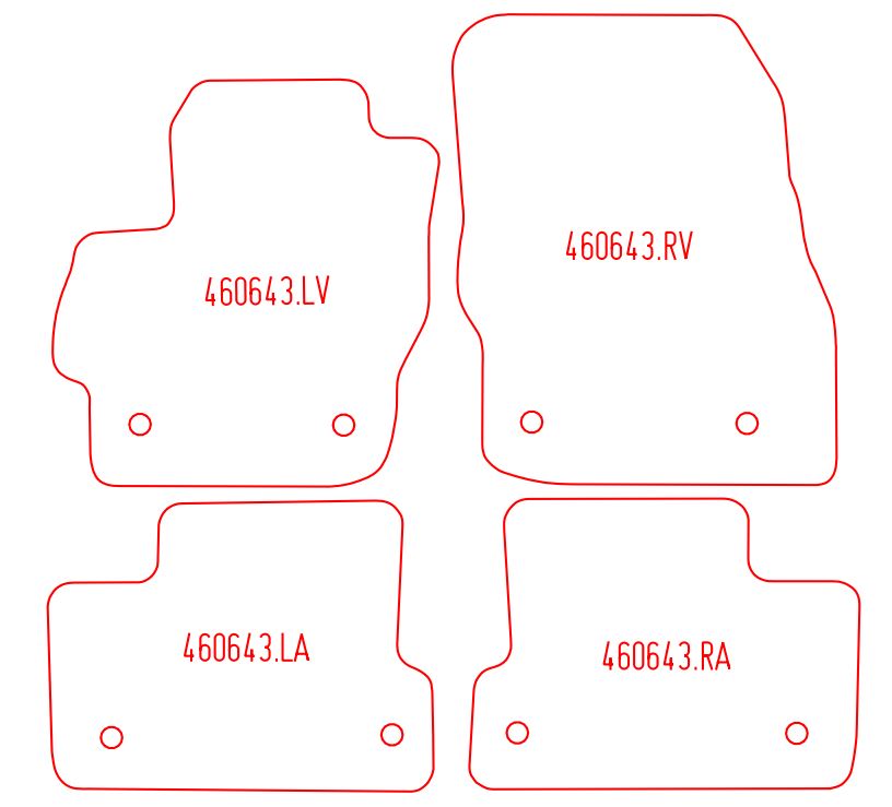 Automatten Mazda 3 hatchback / 3 sedan (2009-2013)