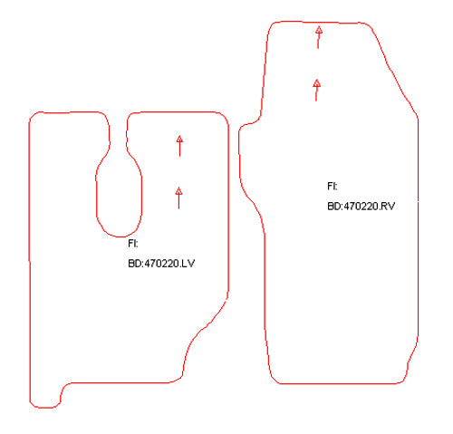 Automatten Mercedes Actros MP2 / Actros MP3 (2008-2008)