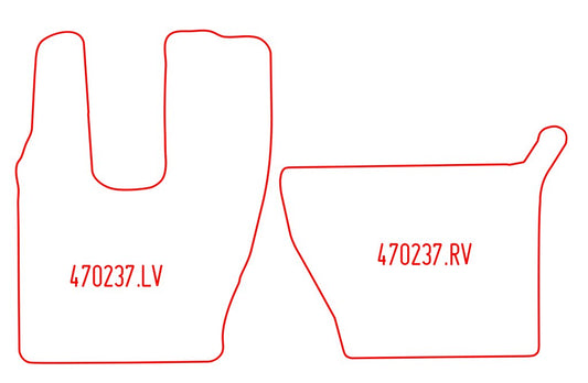 Automatten Mercedes Actros MP4 (2.3 cabine) (2014-Heden)