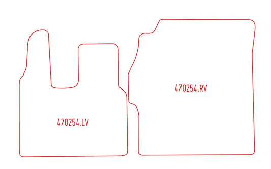 Automatten Mercedes Actros MP4 (2.5 cabine) (2012-Heden)