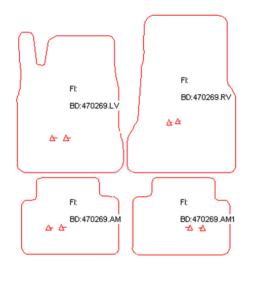 Automatten Mercedes A-klasse W168 (1997-2001)