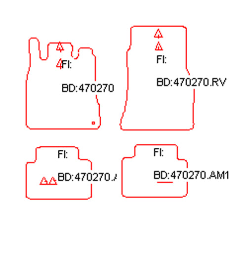 Automatten Mercedes A-klasse W168 (2001-2004)