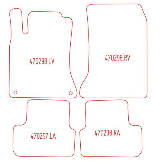 Automatten Mercedes CLA (C117) sedan / CLA shootingbreak (C117) stationwagon (2015-2018)