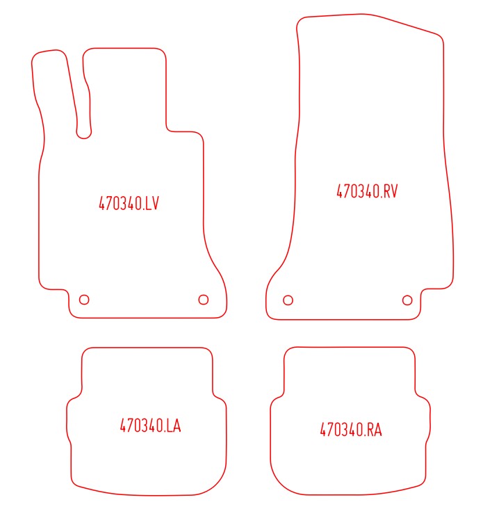 Automatten Mercedes C-klasse cabriolet C205 (2016-Heden)