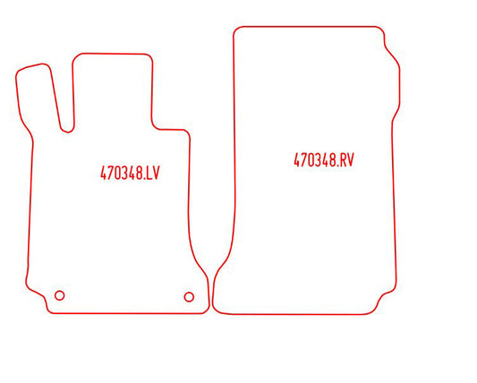 Automatten Mercedes C-klasse W204 sedan / C-klasse W204 stationwagon (2007-2014)