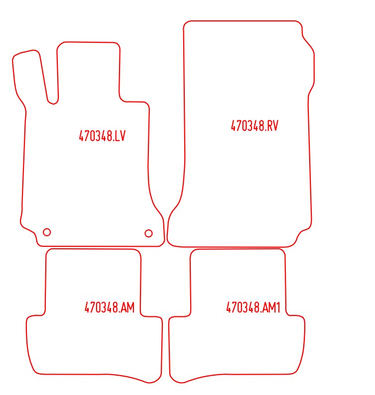 Automatten Mercedes C-klasse W204 sedan / C-klasse W204 stationwagon (2007-2014)