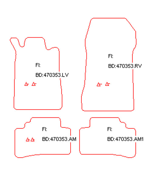 Automatten Mercedes CLK C208 cabriolet / CLK C208 coupe (1996-2003)