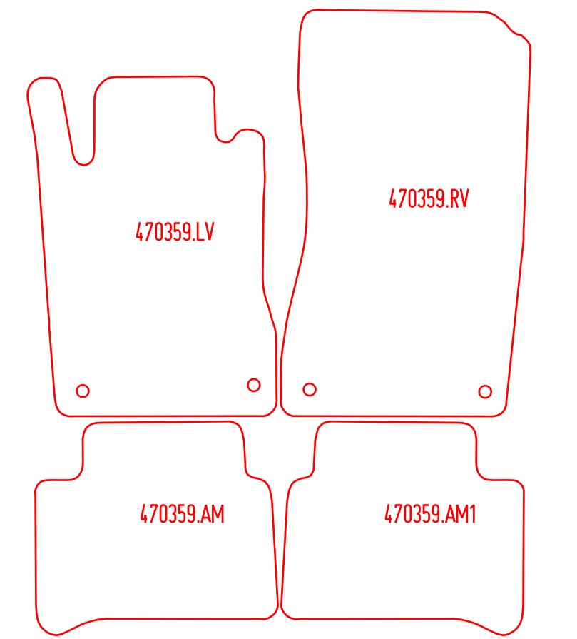 Automatten Mercedes CLS  C219 (2004-2010)