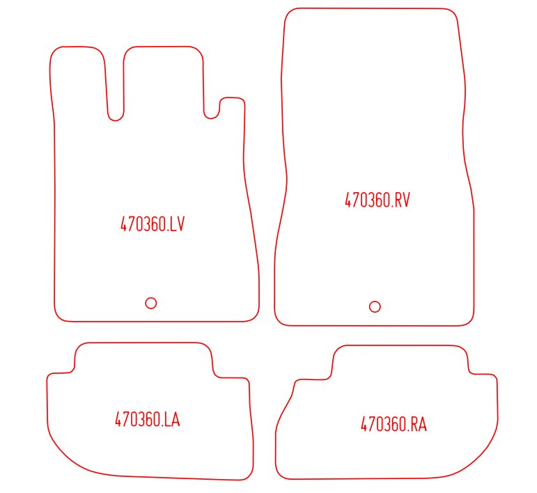 Automatten Mercedes CL C215 (2000-2006)