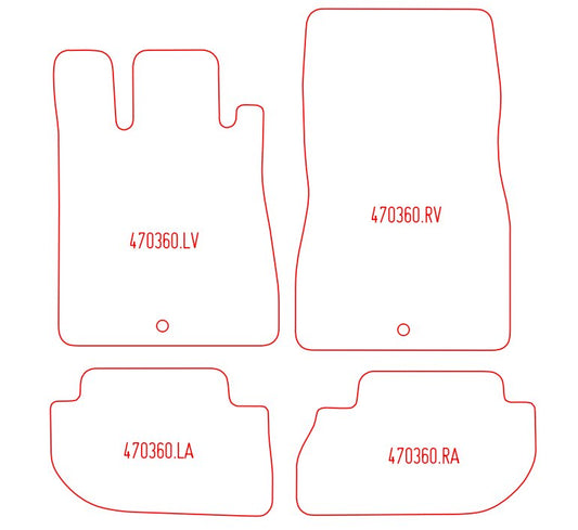 Automatten Mercedes CL C215 (2000-2006)