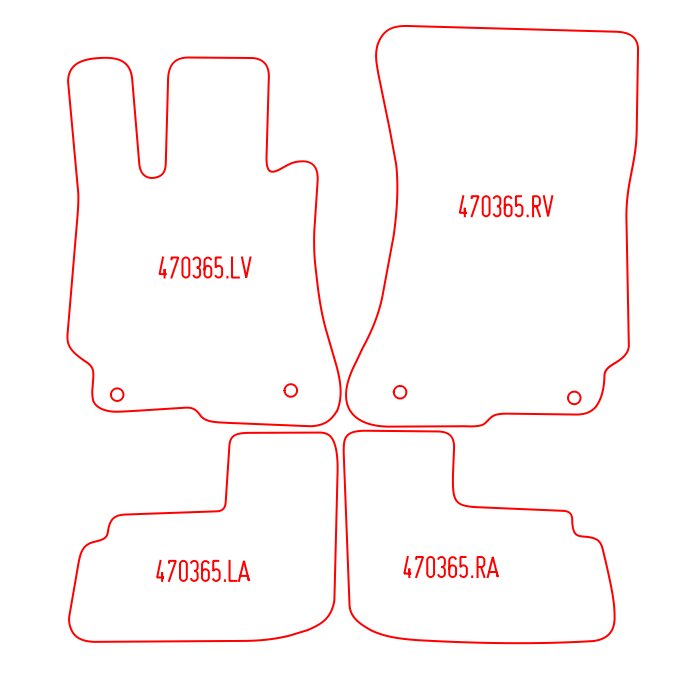 Automatten Mercedes CL C216 (2006-2013)